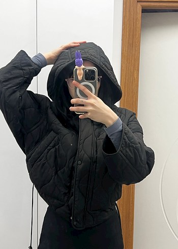 siyah mont - Görsel 4