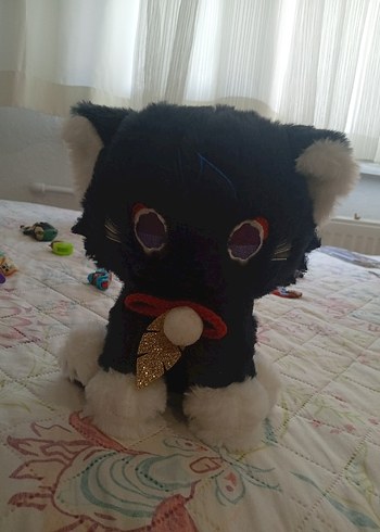 Siyah Peluş Oyuncak Siyah Kedi ( scaramouche kedi versiyon peluş