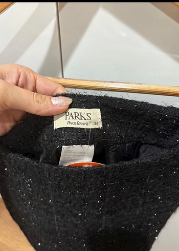 Siyah Örgü Kadın Midi Etek - Görsel 2