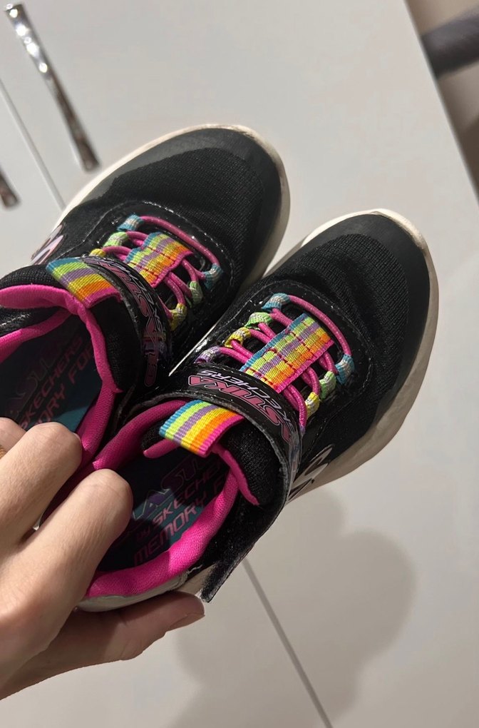 Kız Çocuk Siyah Çok Renkli Skechers Spor Ayakkabı - Görsel 2