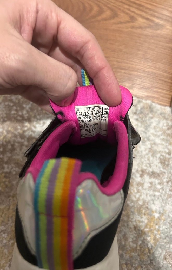 Kız Çocuk Siyah Çok Renkli Skechers Spor Ayakkabı - Görsel 5