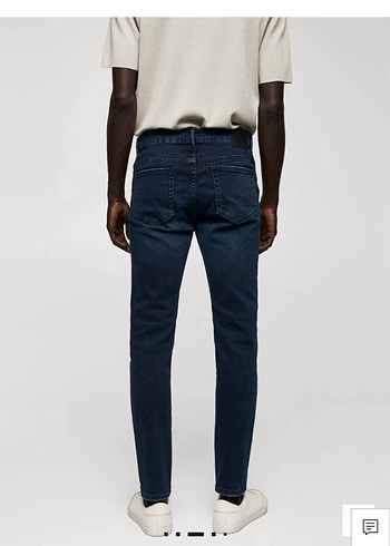 Erkek Lacivert Regular Fit Denim Jean - Görsel 3