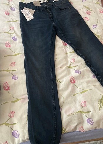 Erkek Lacivert Regular Fit Denim Jean - Görsel 7