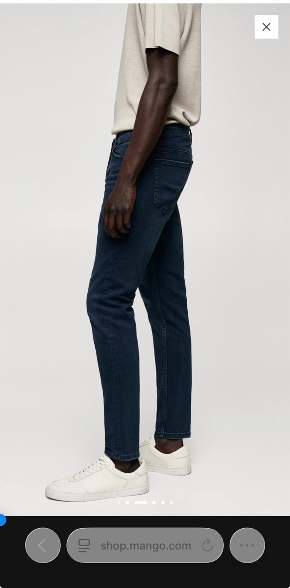 Erkek Lacivert Regular Fit Denim Jean - Görsel 5