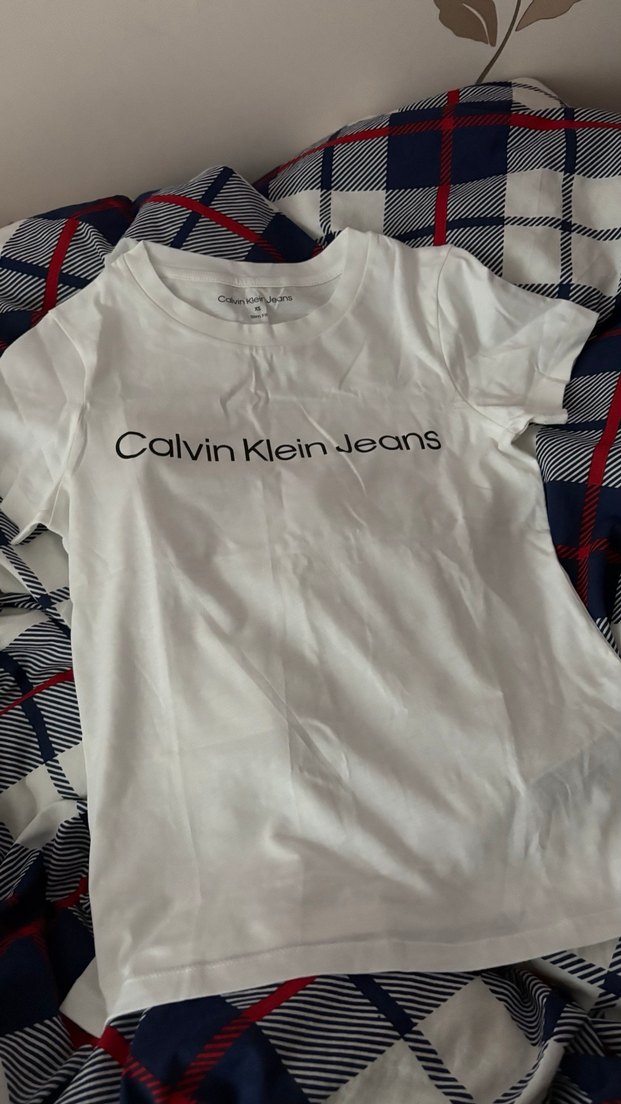 Calvin Klein Kadın Beyaz Kısa Kollu Tişört - Görsel 2