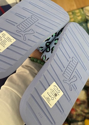 Puma Çocuk Mavi Pop Art Desenli Sandalet - Görsel 4