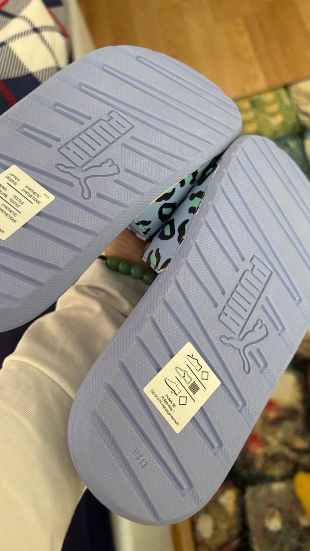 Puma Çocuk Mavi Pop Art Desenli Sandalet - Görsel 4