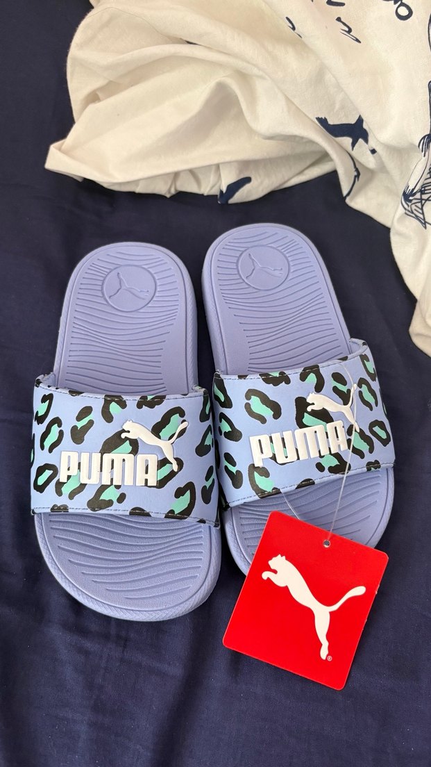 Puma Çocuk Mavi Pop Art Desenli Sandalet - Görsel 2