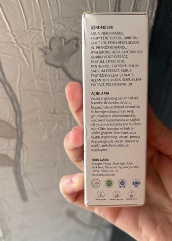 VESTİTİ COSMETIC Pırlanta Aydınlatıcı Serum - Görsel 7