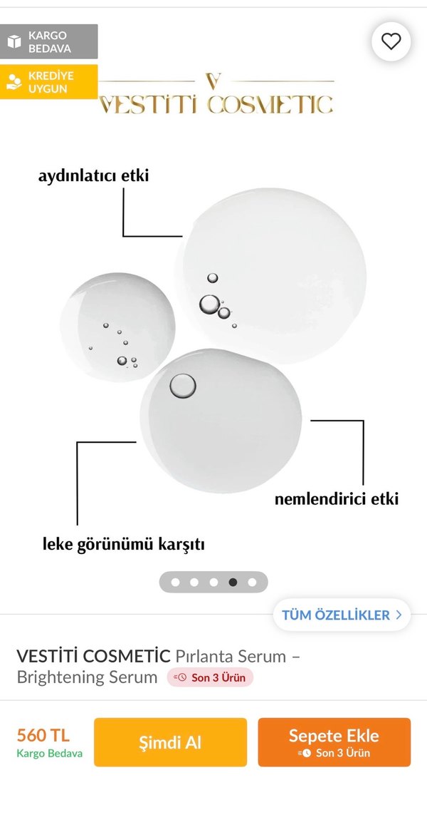 VESTİTİ COSMETIC Pırlanta Aydınlatıcı Serum - Görsel 4