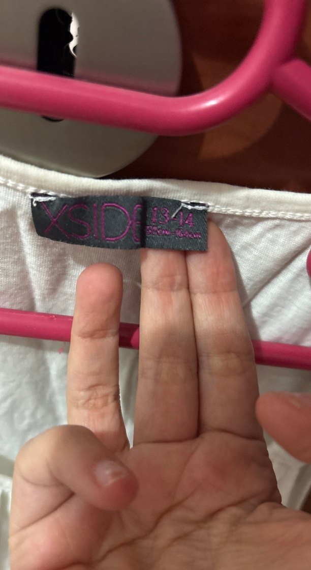 Kız Çocuk Beyaz Dantel Detaylı Askısız Tişört - Görsel 2