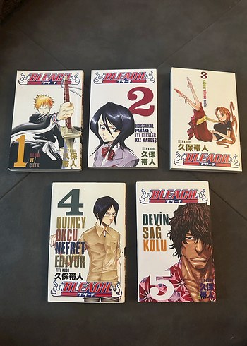 Bleach türkçe Manga ilk 5 cilt set