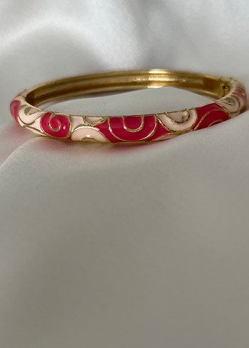 Accessorize  Altin Tonlu Pembe Mineli Zarif Bileklik