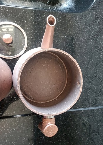  Beden Pembe Granit Çaydanlık