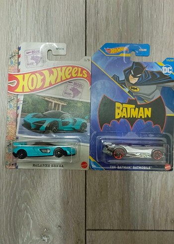 Hot Wheels McLaren Senna & Batman Batmobile  Kutulu, Temiz - Görsel 2