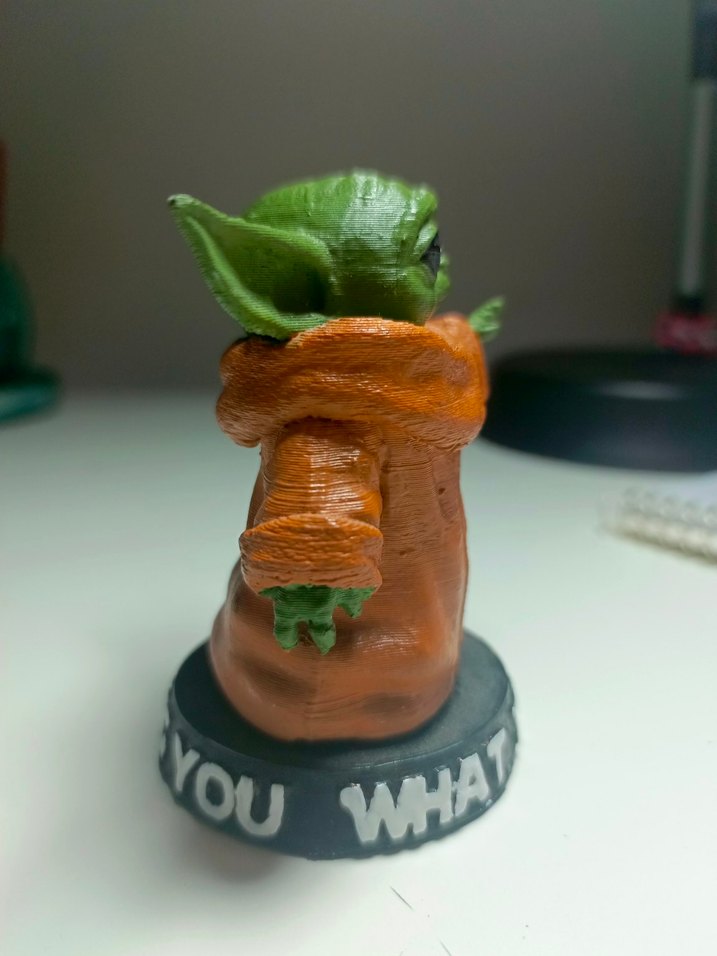 3D yazıcıyla basılmış grogu figürü - Görsel 4