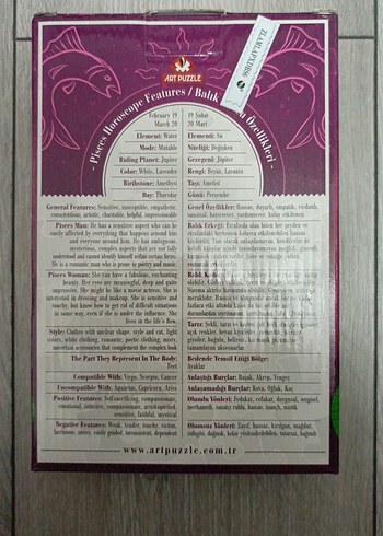 Burçlar Temalı 100 Parça Puzzle - Görsel 3