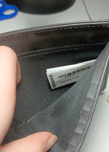 BERSHKA Kahverengi Deri Erkek Cüzdan - Görsel 5