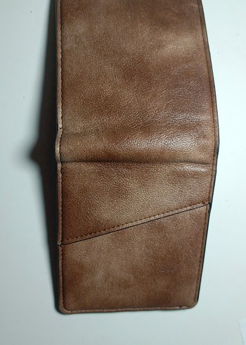 BERSHKA Kahverengi Deri Erkek Cüzdan - Görsel 6