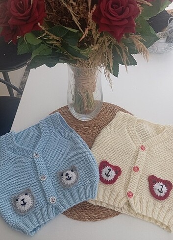 El Örgüsü Bebek Yelek - Görsel 5