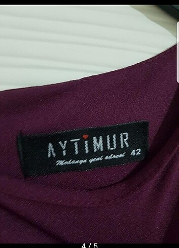 42 Beden bordo Renk Tesettur şık Elbise