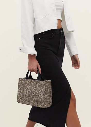 Beden Stradivarius tote çanta