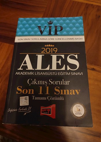 2019 ALES Çıkmış Sorular Kitabı