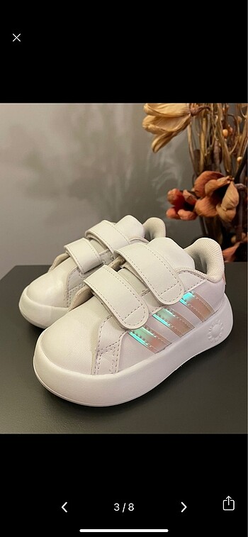 22 Beden Adidas court grand bebek ayakkabı