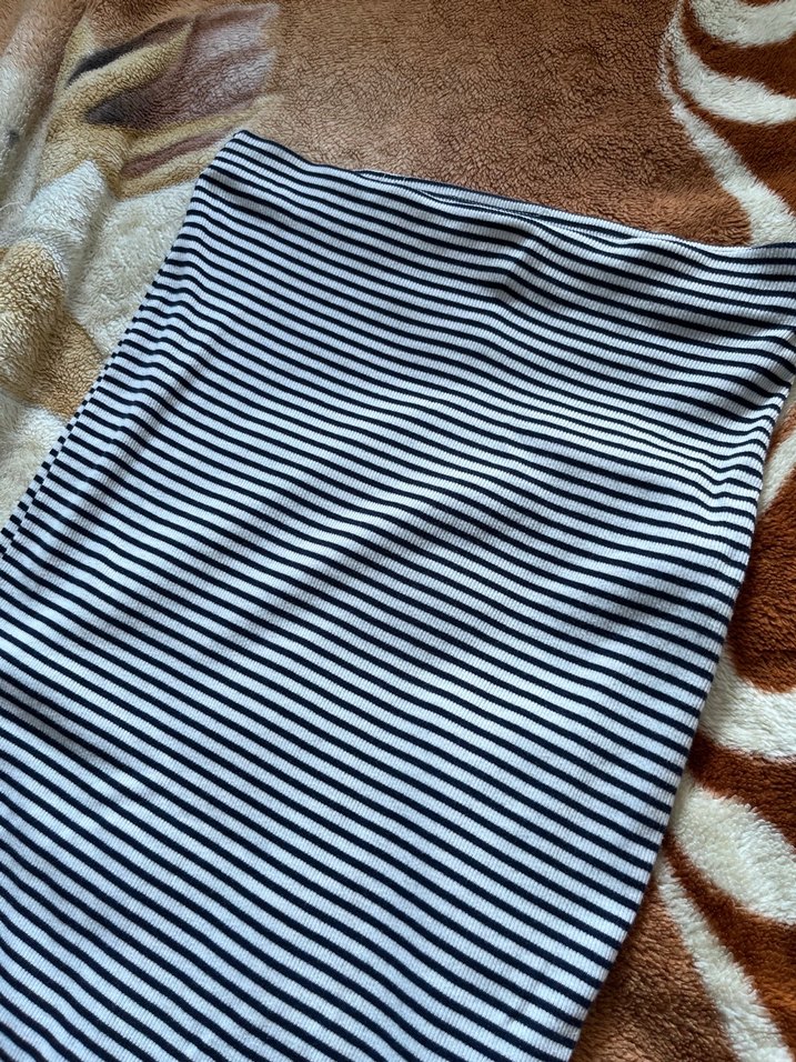 Çizgili Uzun Hamile Eteği - Görsel 4