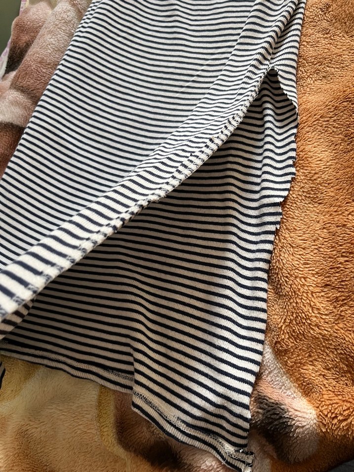 Çizgili Uzun Hamile Eteği - Görsel 3