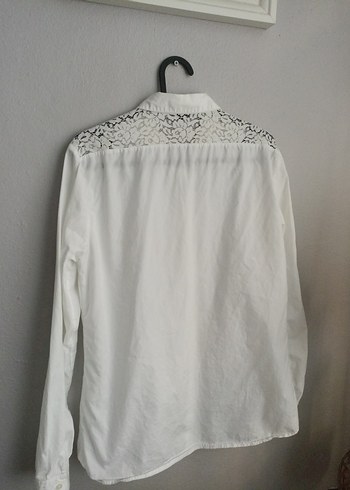 Düğmeli Bohem Uzun Kollu Keten Gömlek - Görsel 2