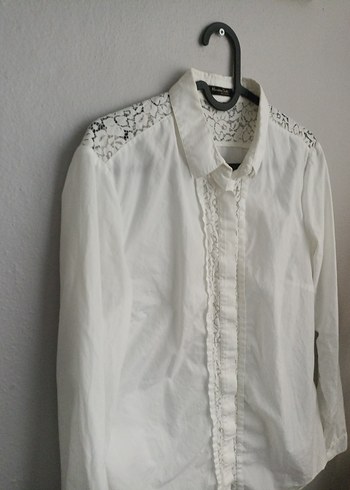 Düğmeli Bohem Uzun Kollu Keten Gömlek - Görsel 6