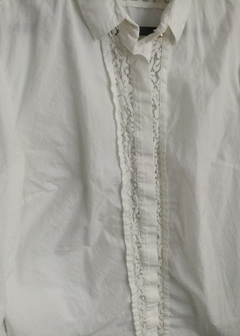 Düğmeli Bohem Uzun Kollu Keten Gömlek - Görsel 4