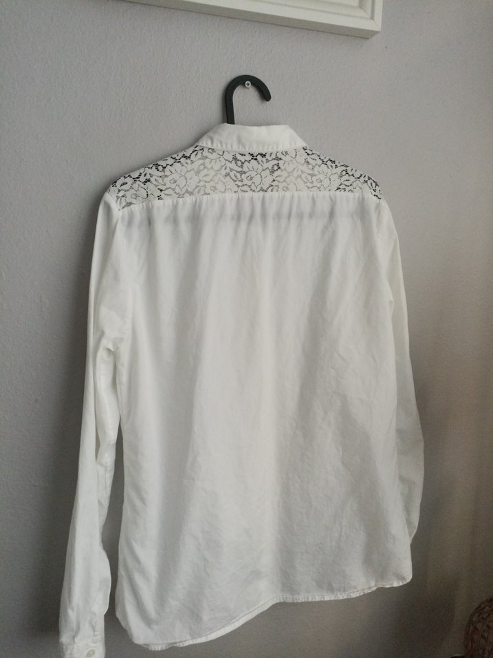 Düğmeli Bohem Uzun Kollu Keten Gömlek - Görsel 2