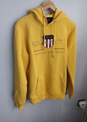 Sarı Renkli Erkek Kapüşonlu Sweatshirt - Görsel 6