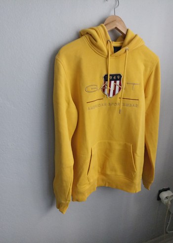 Sarı Renkli Erkek Kapüşonlu Sweatshirt - Görsel 8