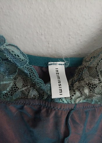 Bohem Tarzı Kahverengi Askılı babydool - Görsel 4