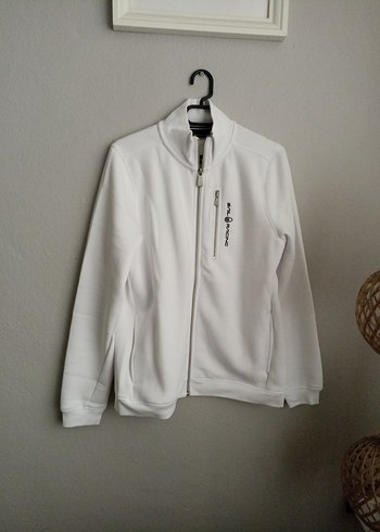 Beyaz Fermuarlı Hırka - Görsel 4