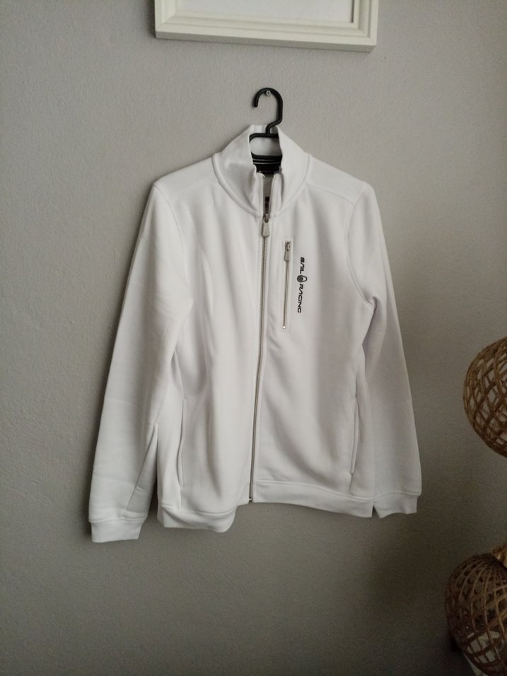 Beyaz Fermuarlı Hırka - Görsel 4