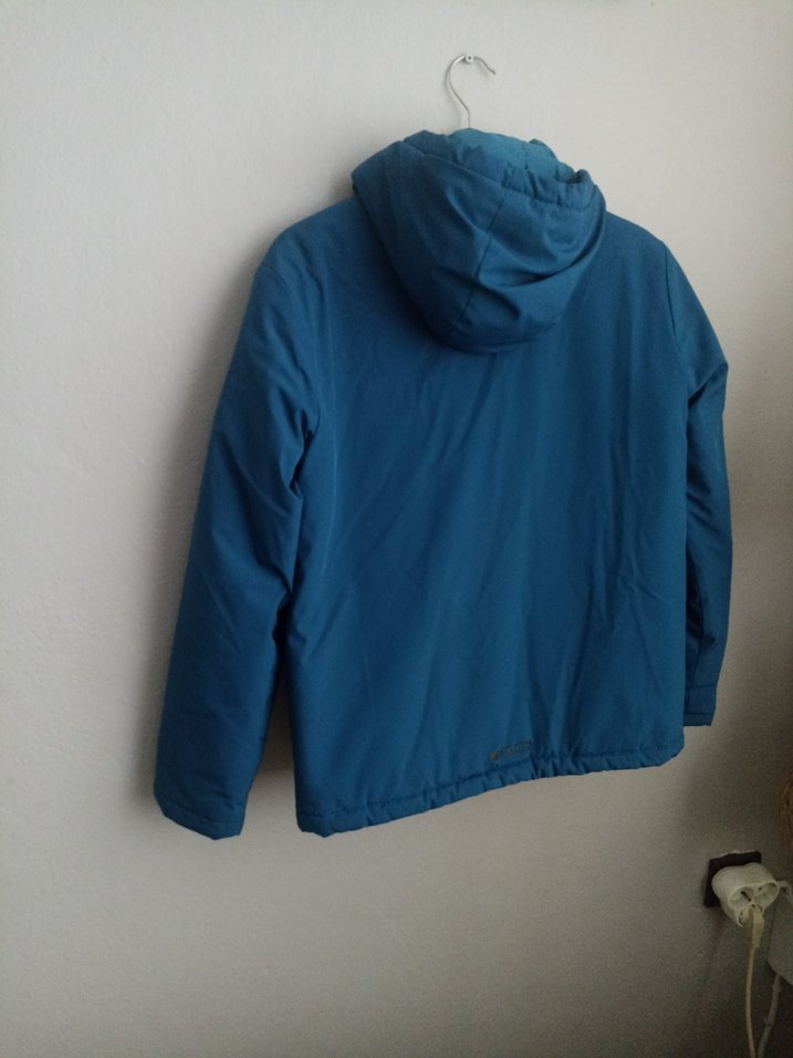 Erkek Çocuk Mavi Kapüşonlu Fermuarlı Mont - Görsel 2