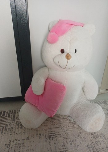 Beden Renk Pembe Yastıklı Peluş Ayıcık