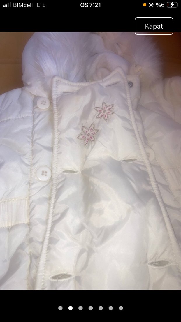 Beyaz Kürklü Bebek Tulumu - Görsel 2