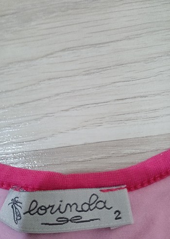 Kız Çocuk Pembe Baskılı Kısa Kollu Tişört - Görsel 3