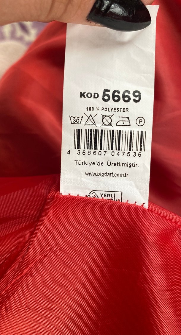 Koyu Kırmızı Vintage Yağmurluk - Görsel 3