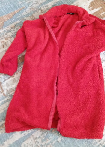 l Beden kırmızı Renk Kırmızı Peluş Hamile Kabanı