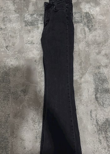 Trendyol & Milla Gri Kadın Denim İspanyol Paça Pantalon