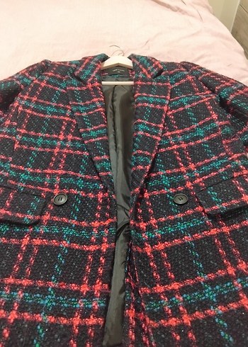 Düğmeli Çok Renkli Midi Kadın Blazer 34 beden ama 36 da giyer - Görsel 8