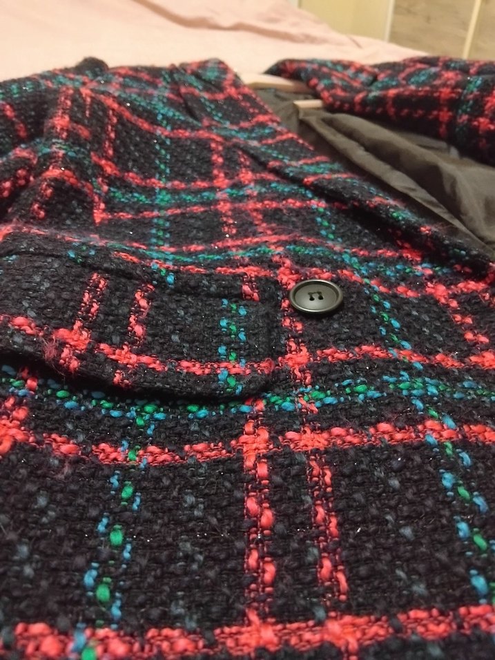 Düğmeli Çok Renkli Midi Kadın Blazer 34 beden ama 36 da giyer - Görsel 3