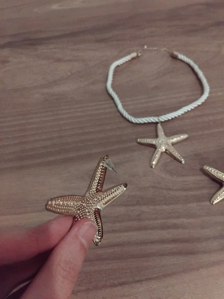 Deniz Yıldızı Kolye Küpe Seti - Görsel 2