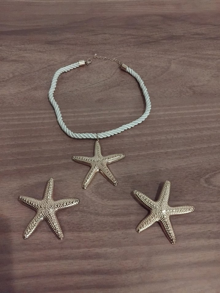 Deniz Yıldızı Kolye Küpe Seti - Görsel 3